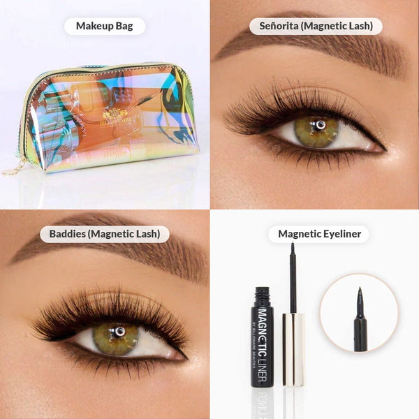 YOLO BABY BUNDLE | 2 MAGNETIC LASHES, 1 MAGNETIC LINER + COSMETIC BAG