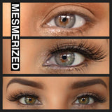 Flared mink strip lashes designed to be longer at the ends and shorter in the front for a natural eye lift.